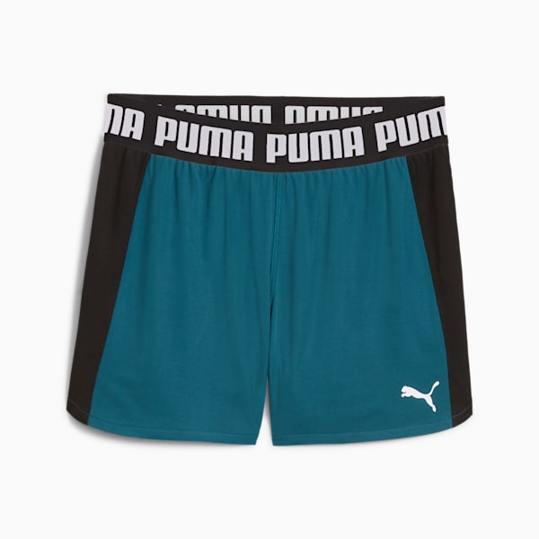 TRAIN ALL DAY Women's 3" Knit Training Shorts, Cold Green-PUMA Black, extralarge